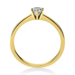 Solitär Ring Damenring 585 Gold Gelbgold Diamant Brillant 0,30 Ct. 6er-Krappe