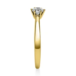 Solitär Ring Damenring 585 Gold Gelbgold Diamant Brillant 0,30 Ct. 6er-Krappe