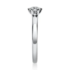 Solitär Ring Damenring 750 Gold Weißgold Diamant Brillant 0,40 Ct. 6er-Krappe