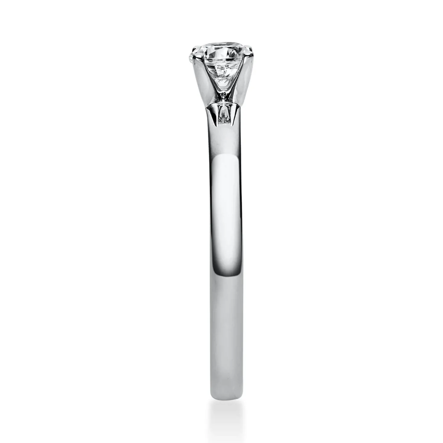 Solitär Ring Damenring 750 Gold Weißgold Diamant Brillant 0,30 Ct. 4er-Krappe