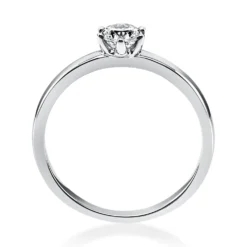 Solitär Ring Damenring 750 Gold Weißgold Diamant Brillant 0,30 Ct. 6er-Krappe