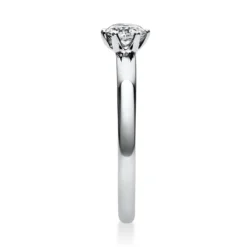Solitär Ring Damenring 750 Gold Weißgold Diamant Brillant 0,30 Ct. 6er-Krappe
