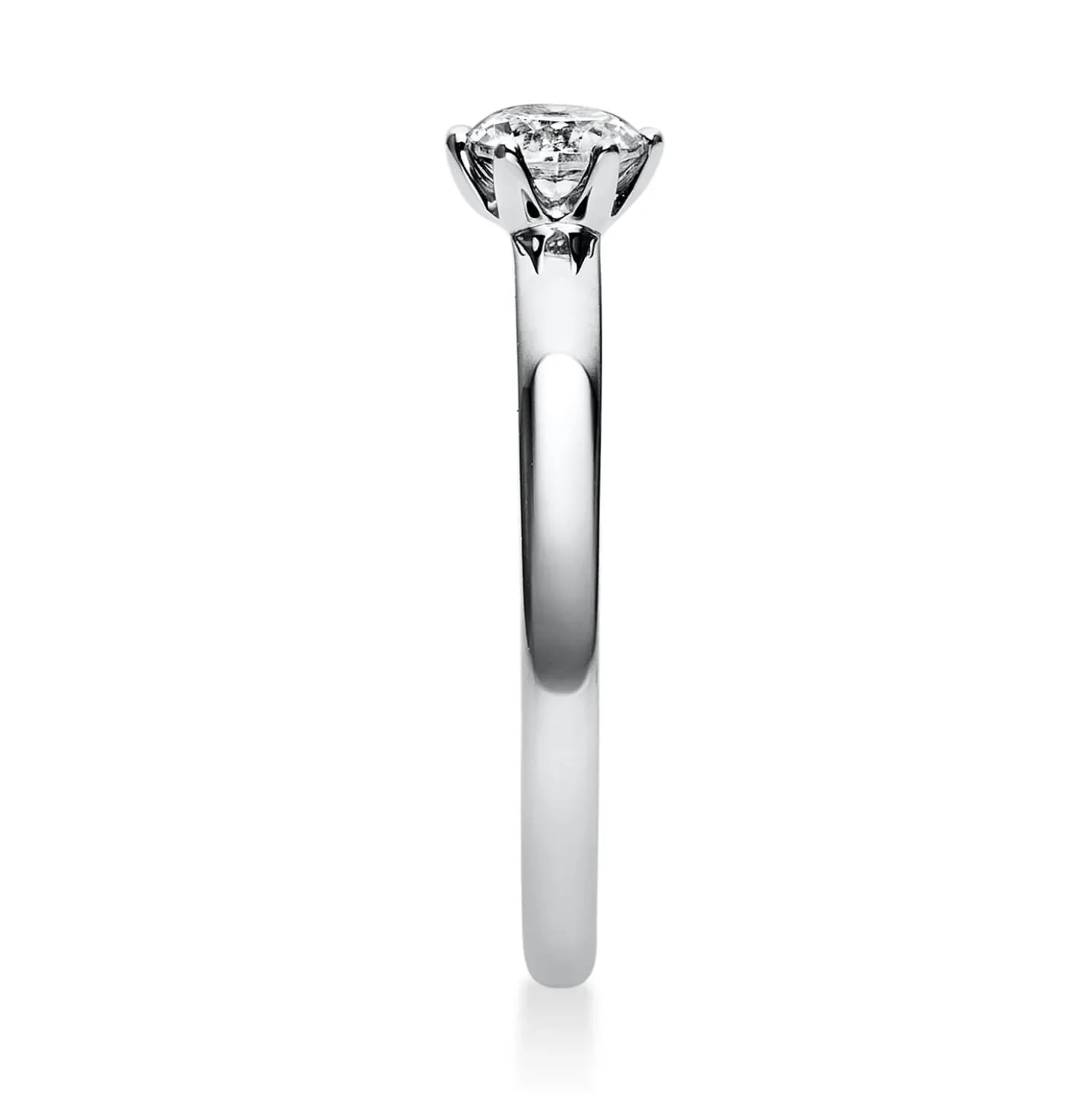 Solitär Ring Damenring 585 Gold Weißgold Diamant Brillant 0,30 Ct. 6er-Krappe
