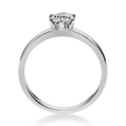 Solitär Ring Damenring 585 Gold Weißgold Diamant Brillant 0,50 Ct. 6er-Krappe