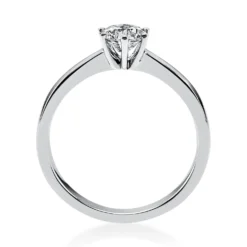 Solitär Ring Damenring 585 Gold Weißgold Diamant Brillant 0,50 Ct. 6er-Krappe