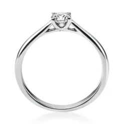 Solitär Ring Damenring 585 Gold Weißgold Diamant Brillant 0,30 Ct. 4er-Krappe