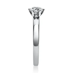 Solitär Ring Damenring 750 Gold Weißgold Diamant Brillant 0,50 Ct. 6er-Krappe