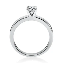 Solitär Ring Damenring 585 Gold Weißgold Diamant Brillant 0,40 Ct. 4er-Krappe