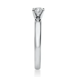Solitär Ring Damenring 585 Gold Weißgold Diamant Brillant 0,40 Ct. 4er-Krappe