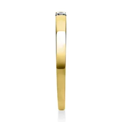 Solitär Ring Spannring aus 585 Gold Gelbgold mit Diamant Brillant 0,05 Ct.