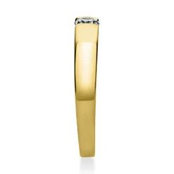 Solitär Ring Spannring aus 750 Gold Gelbgold mit Diamant Brillant 0,20 Ct.