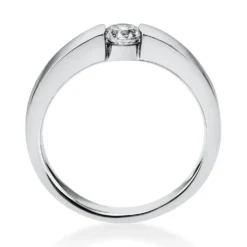 Solitär Ring Spannring aus 950 Platin mit Diamant Brillant 0,25 Ct.