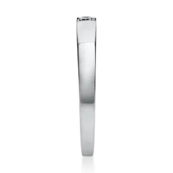 Solitär Ring Spannring aus 950 Platin mit Diamant Brillant 0,10 Ct.