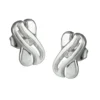 Stecker Ohrstecker in X-Form, mit Zirkonia, aus echtem 925 Silber