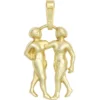 Sternzeichen Anhänger 11,5x17mm Zwilling 333 Gold Gelbgold Einhänger Damen