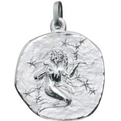 Sternzeichen Jungfrau - Anhänger 19,3x22,5mm aus 925 Echt Silber Halsschmuck