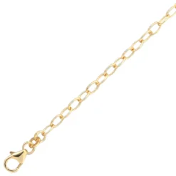 Verlängerungskettchen 7cm Verlängerung Kette 333 Gold Gelbgold Weit-Anker-Kette