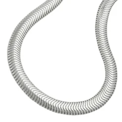 6x2mm Armband Armkette Schlangenkette, flach, 925 Sterlingsilber, 19cm