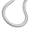 6x2mm flache Schlangenkette Halskette Collier glänzend aus 925 Silber 41cm
