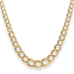 Zwillingspanzerkette Goldkette Collier Halskette aus 585 Gold Gelbgold 45cm