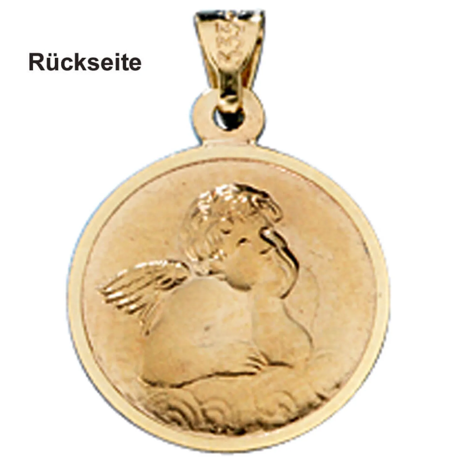 Zwilling Zwillinge Sternzeichen Anhänger 333 Gold rund Halsschmuck Unisex